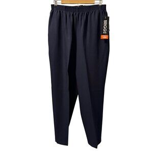 Briggs Womens Stretch Pants 16W Easycare Washable Navy Blue pants. NWT